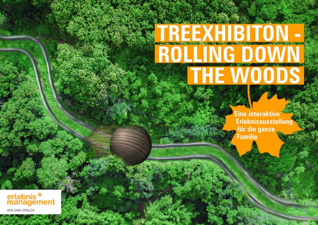 Konzept Treexhibition Wald Illustration