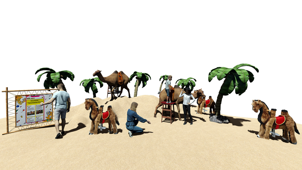 Wüste 3D-Visualisierung Arabian Dreams Ausstellung