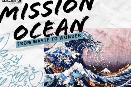 Mission ocean from waste to wonder konzept 